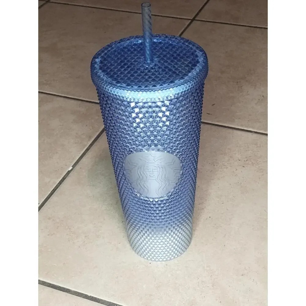 Starbucks Holiday 2023 Icy Ombre Blue Silver Venti Studded Tumbler (Brand New)